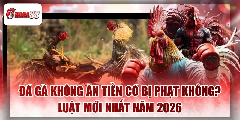Đá Gà Daga88 Không Ăn Tiền Có Bị Phạt Không? Luật Mới Nhất Năm 2026